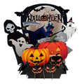 3D Halloween Pop-Up Greeting Card with Envelope & Blank Note