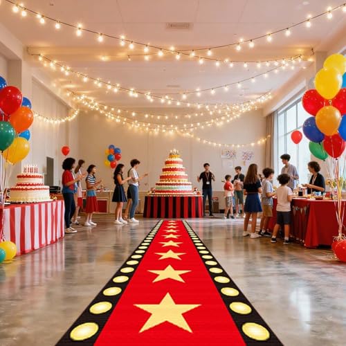 Movie Night Floor Runner Rug 9.8x2Ft Halloween Decor Non-Slip Kitchen Carpet