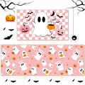 Halloween Ghost Kitchen Mat Set Pink Non Slip Rugs - Ghost / Pink Variation