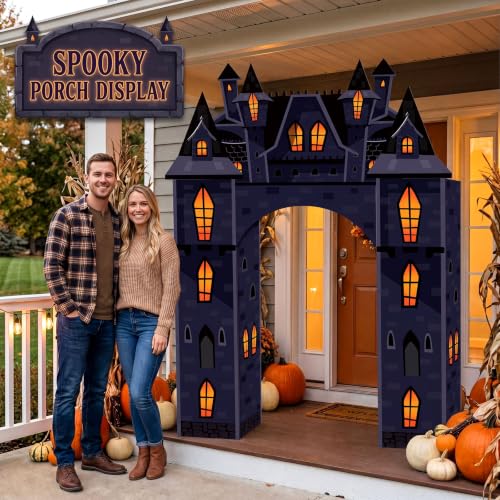 Halloween Castle Archway - Haunted House Cardstock Doorway Decoration - Variation: Halloween