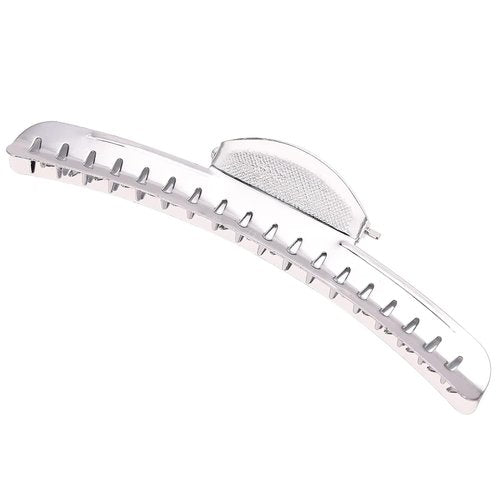 Skiennix Vintage Metal Finger Wave Hair Clips - 12PCS Silver Aluminum Tip Clamps for Home & Outdoor Styling