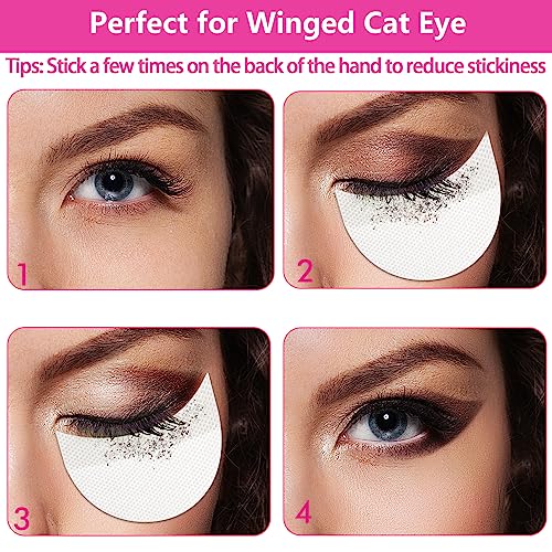 120 Pcs Eyeshadow Shields & Stencils for Makeup Residue Prevention - Pack of 1