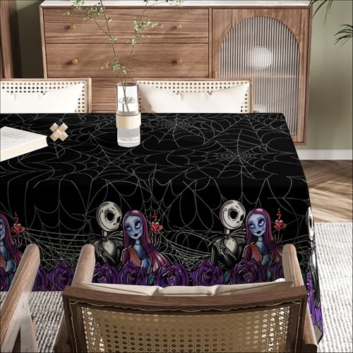 Halloween Tablecloth Rectangle 60x80 Inch Spooky Party Decor - Variation of THIS listing