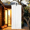 Halloween Ghost Hanging Decorations - DIY Interchangeable Horror Faces, Indoor & Outdoor, 78.7 Inches