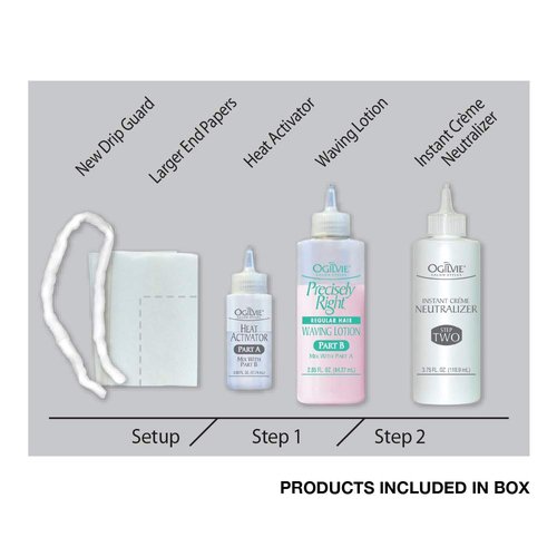 Ogilvie Salon Styles Home Perm - Original Formula for Color Treated & Delicate Hair - 1 Application