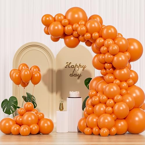 Orange Balloons 145pcs Set for Party Decorations - Balloon Arch & Garland Kit