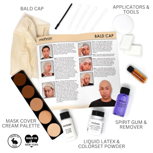 Mehron Makeup Professional Bald Cap - Character Stage & Costume Accessories