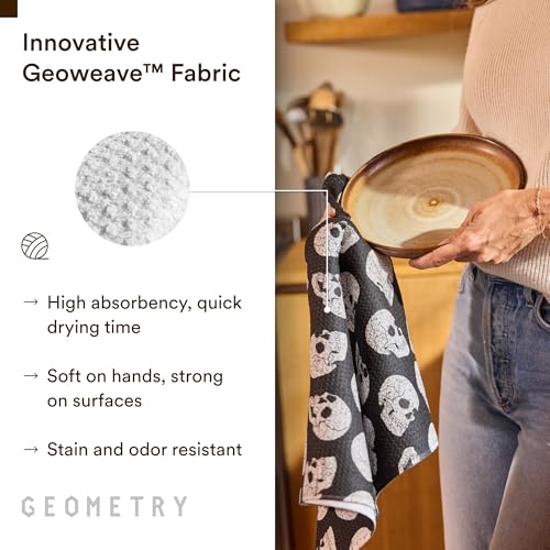 Skeleton Kitchen Towel - Quick Dry Microfiber Dish Cloth - 18x30 Inches - 1 Piece