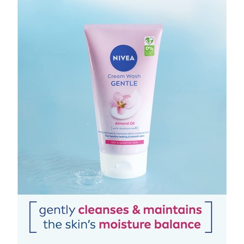 Nivea Daily Essentials Gentle Cleansing Cream Wash for Dry & Sensitive Skin (150ml) by Nivea