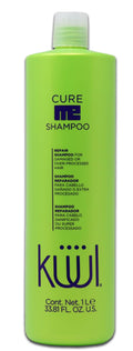 Kuul Cure Me Shampoo 33.8 oz - SHAMPOO KÜÜL RECONSTRUCTOR DEL CABELLO CON HIDRATACIÓN PROLONGADA - 1 Litro / 1000 ML