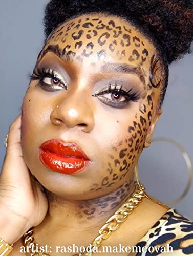 Leopard Spots Face Makeup Stencil for Halloween Cosplay Face Paint - Variation of THIS Listing