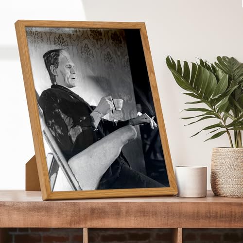 Frankenstein Movie Poster 11x14 Framed - Vintage Horror Wall Art - 14"L x 11"W