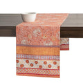 Harvest Festival Cotton Table Runner 14.5x72 Inches - Double Layer, Autumn Decor