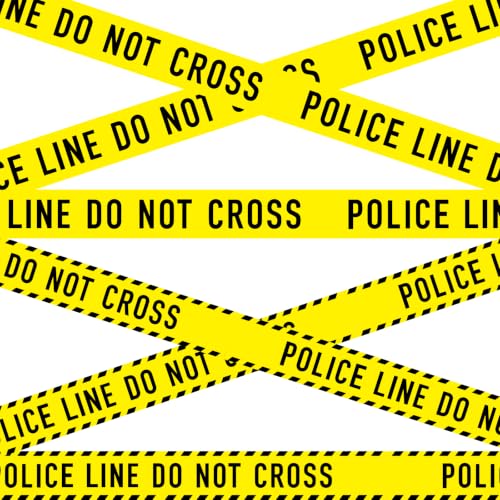 Police Line Do Not Cross Caution Tape - 2 Rolls, 3"x98 Ft, Waterproof & Durable, Party & Warning Decor