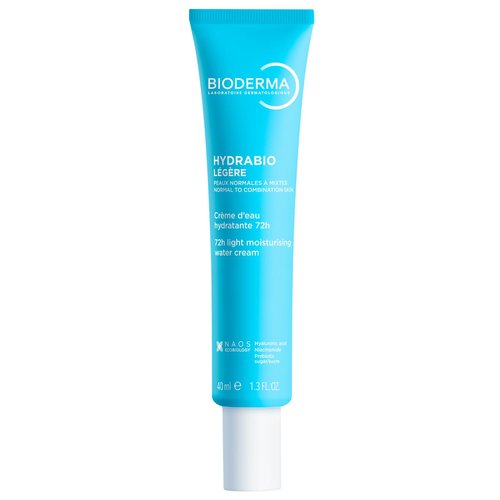 Bioderma Hydrabio Face Cream, Gel Cream Moisturizer, Provides Radiance, Lightweight Face Moisturizer for Normal to Combination Sensitive Skin, 1.33 Fl Oz (Pack of 1)