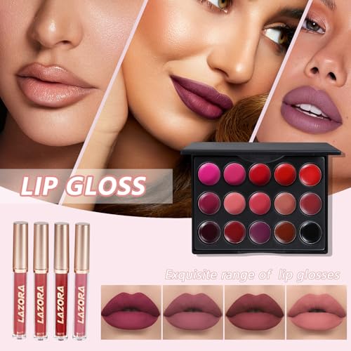 All in One Makeup Kit for Women - Multi-Purpose Makeup Set with Cosmetic Bag - C Set Box