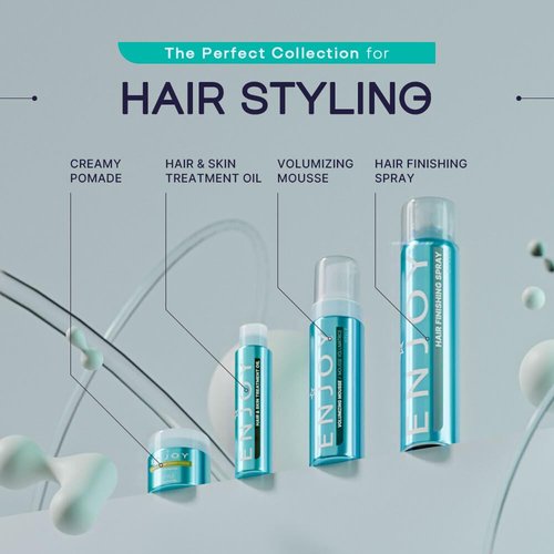 ENJOY Hair Styling Cream - Non-Greasy, Flexible Hold, Color Safe & Anti-Frizz - 2.1 Oz