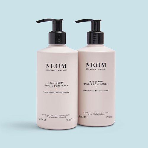 Neom – Real Luxury Hand & Body Lotion, 300ml | Lavender, Rosewood & Jasmine | Nourish and Soften