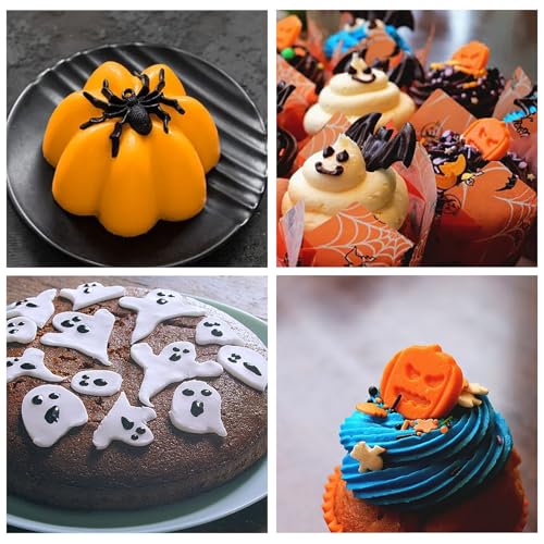 Halloween Silicone Mold 7-Piece Set for Cake & Candy Decoration Halloween Style