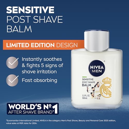 Sensitive Post Shave Balm for Men - Alcohol-Free, VitaminEnriched, 3-Pack