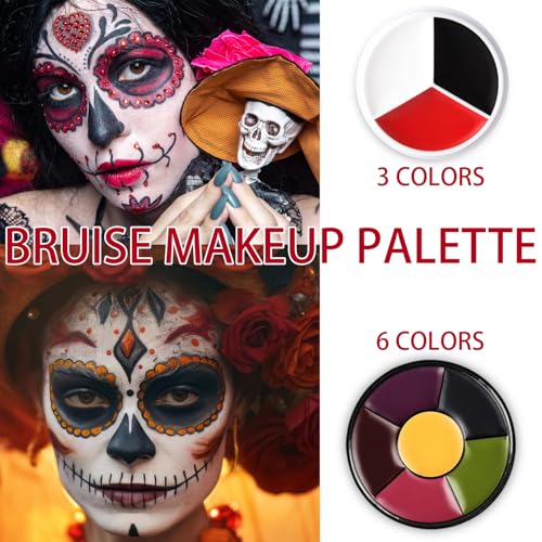 Fake Blood Scar Wax SFX Makeup Kit - Halloween Special Effects Set - Variation A