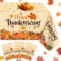 Thanksgiving Tablecloths, 3 Pack 54 x 108 Inch Plastic Table Covers - Thanksgiving-2