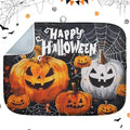 Sanwarm Halloween Pumpkin Dish Drying Mat 16x18 Inches for Kitchen Counter - Orange & White