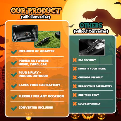 Halloween Inflatable Ghost Car Decorations Kit with LED Lights – Trunk or Treat, Outdoor Use, Includes Ropes & Stakes Variation of Ghost