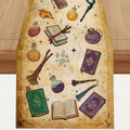 Halloween Table Runner 13x48 Inch - Spooky Kitchen Dining Decor, Reusable Polyester