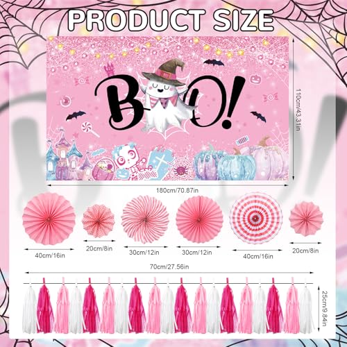 Pink Halloween Car Decorations Kit for Trunk or Treat SUV Party
