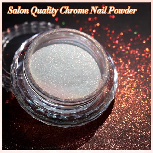 FNNZ Unicorn Chrome Nail Powder Sunset Glow Mirror Effect for Gel & Acrylic Nails