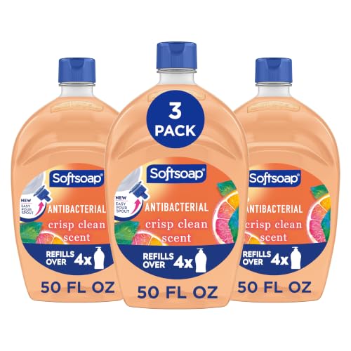 Softsoap Antibacterial Liquid Hand Soap Refill - Crisp Clean Scent, 50 Fl Oz