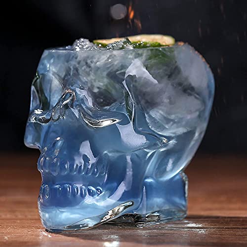 12oz Skull Wine Glass Cup - Funny Edgy Drinkware for Halloween Parties