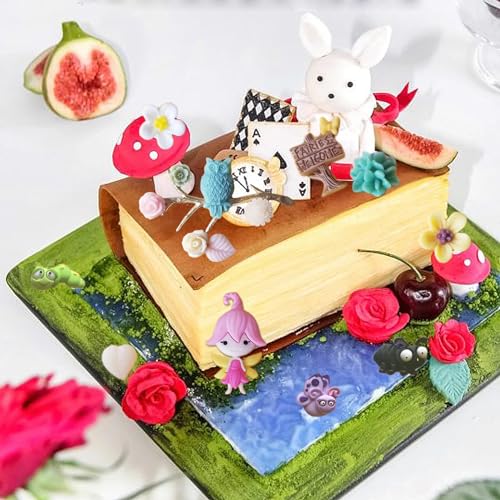 Fairy Garden Silicone Mold - Bee & Butterfly Design, Style G