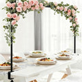 Rectangle Black Over The Table Rod Stand with Clamps - Adjustable Event Display