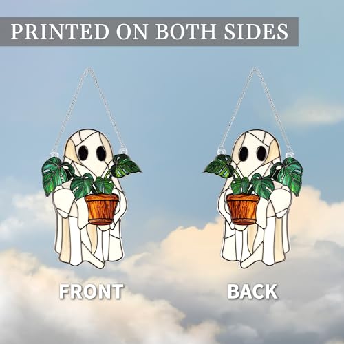 Plant Cute Ghost Ornament Halloween Decor - Whimsical Halloween Ghost Figurine