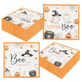 Halloween Baby Shower Napkins - 80 Count Boo Theme Disposable Party Tableware