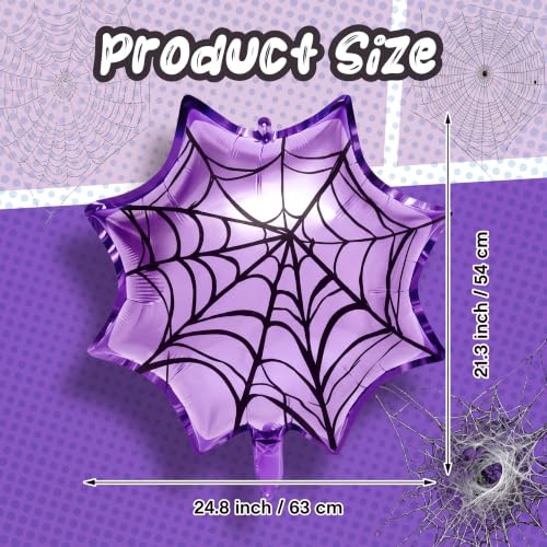Spider Balloons Party Decorations - Purple 6 Pack for Halloween & Birthday