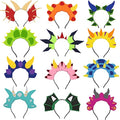 12Pack Dinosaur Headbands for Kids Halloween Party Favors Costume Accessories