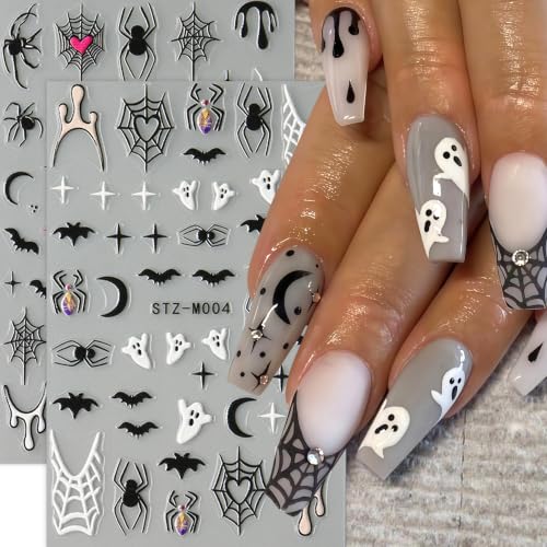 Halloween Nail Art Stickers Self-Adhesive Spooky Decor - Style07