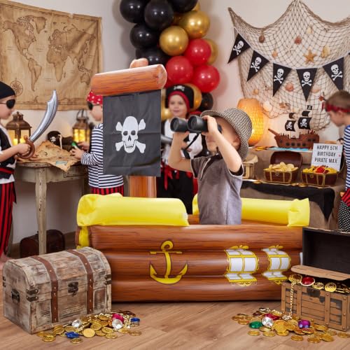 Pirate Ship Inflatable Cooler - 2 Pack Outdoor Party Drink & Food Cooler