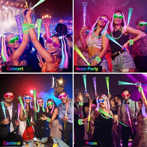 Glow in the Dark Party Supplies Kit - Indoor Outdoor Light-Up Favors