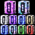 80s Party Decorations Cassette Tape Centerpieces Set with LED Lights