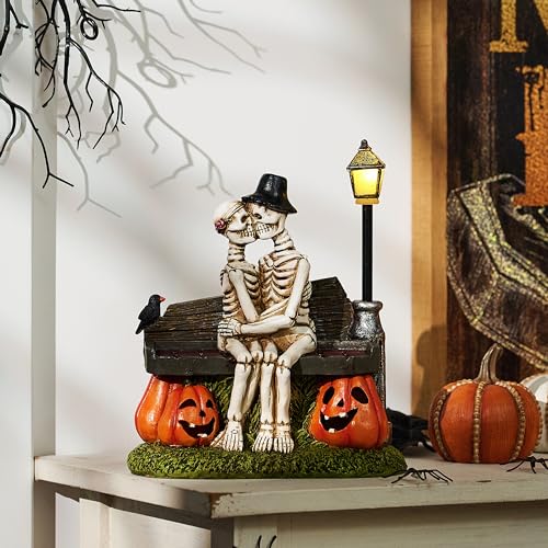 Lighted In-Love Skeleton Halloween Decorations Outdoor - Medium