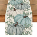 13x108 Inch Fall Table Runner - Teal Polyester Home Decor for Parties & Holidays