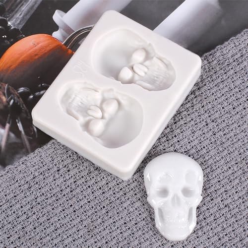 Silicone Skull Cake Mold for Halloween and Baking - 1 Piece
