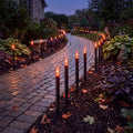 C18 Black Candle Lights - 19.5Ft Halloween Pathway String Lights with Flickering Flame