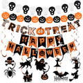 Halloween Party Decorations Banner Set - Black, Orange, White Holiday Decor