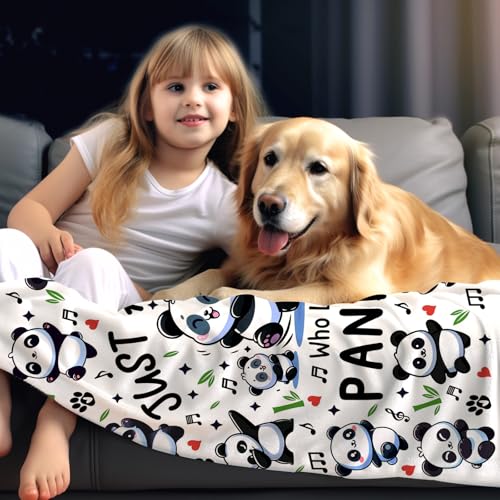 Panda Throw Blanket - 60x50 Inches Cozy Flannel Gifts for Kids & Adults Variation of THIS listing