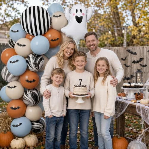Halloween Balloon Set for Baby Shower & First Birthday - Blue Orange Variation
